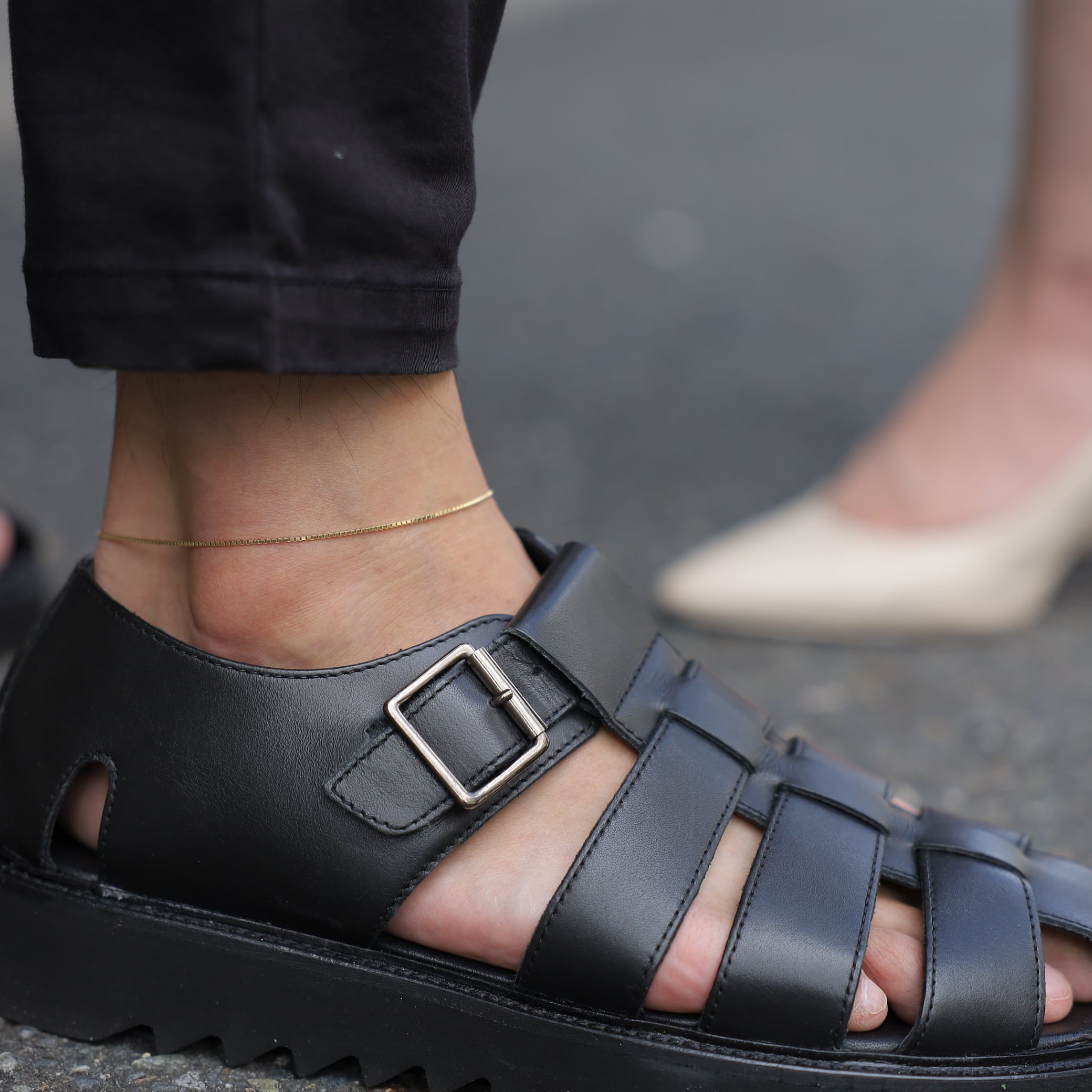 18K Gold Anklet - 25cm