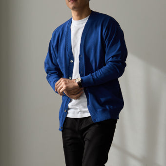 Effortlessly Elegant: Cashmere-Cotton Signature Cardigan
