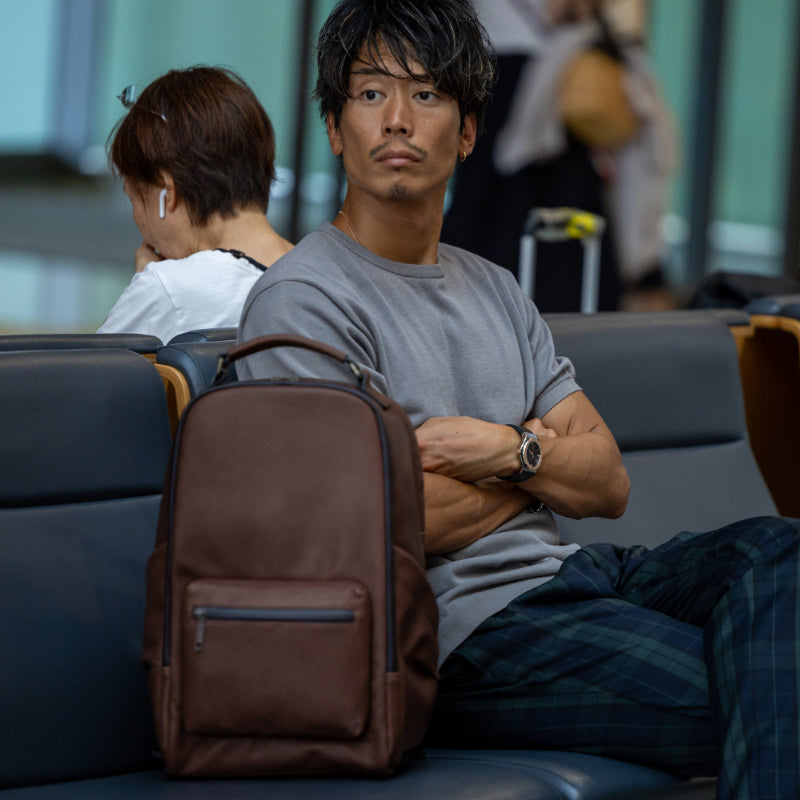 Luxe Waterproof Leather Backpack - For 30 & Up