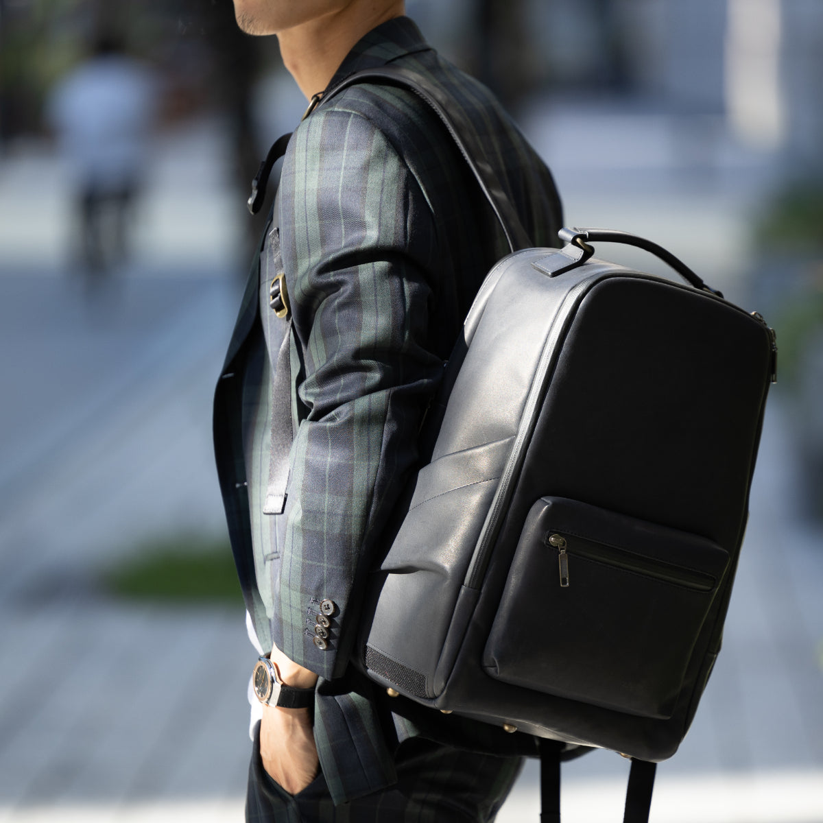 Luxe Waterproof Leather Backpack - For 30 & Up