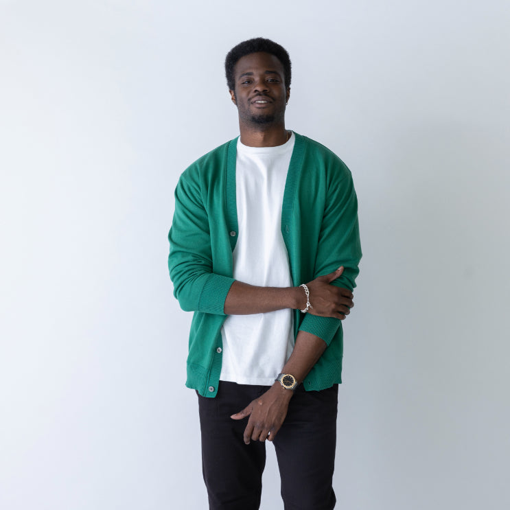 Effortlessly Elegant: Cashmere-Cotton Signature Cardigan