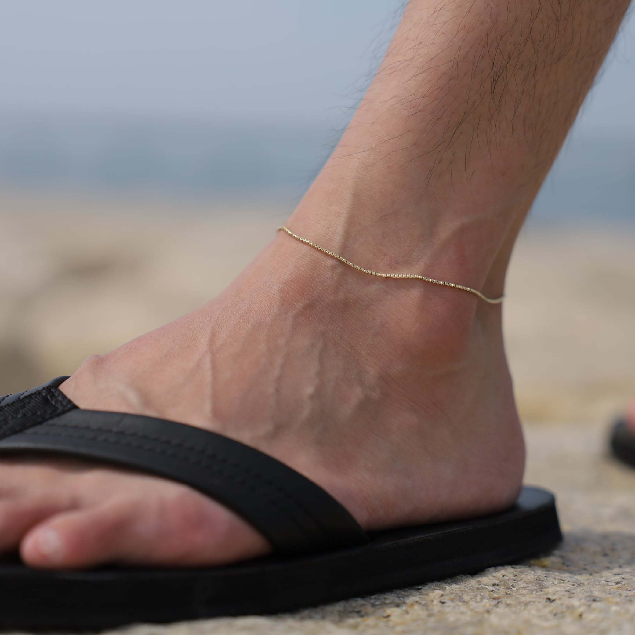 18K Gold Anklet - 25cm