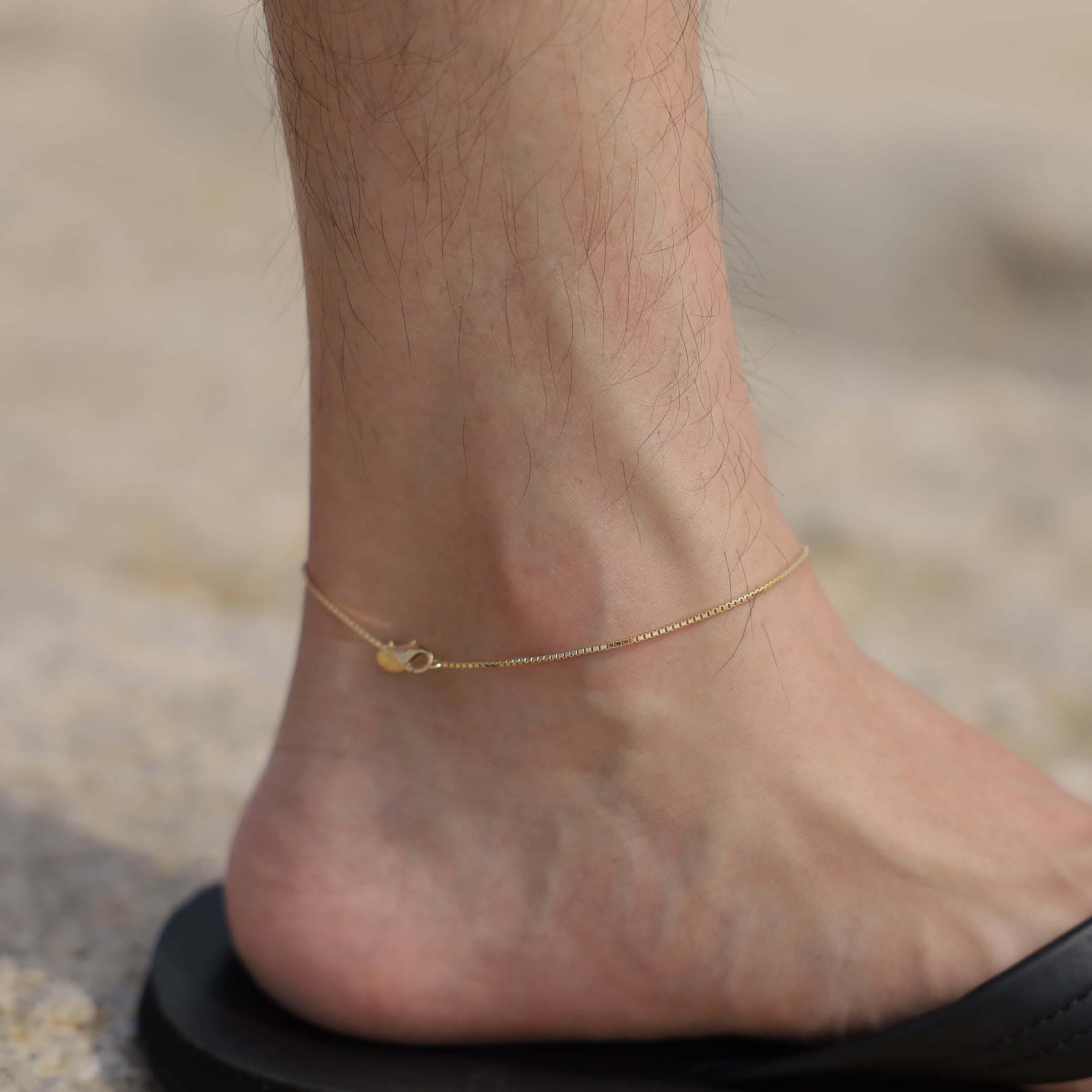 18K Gold Anklet - 25cm
