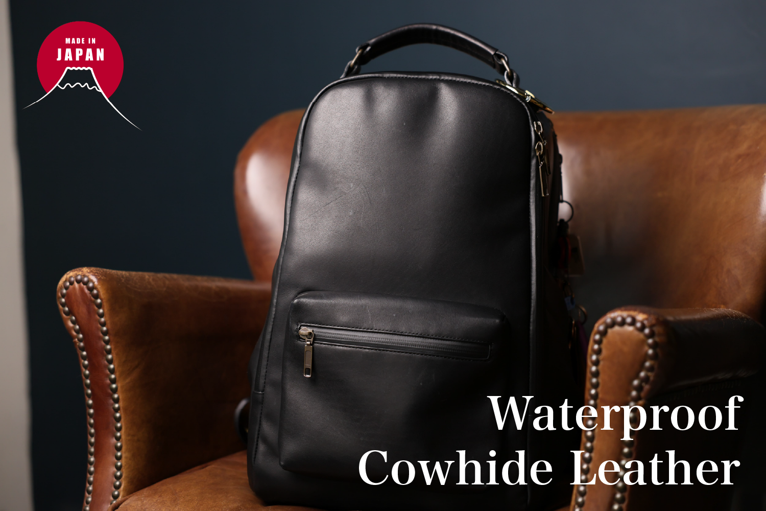 Luxe Waterproof Leather Backpack - For 30 & Up
