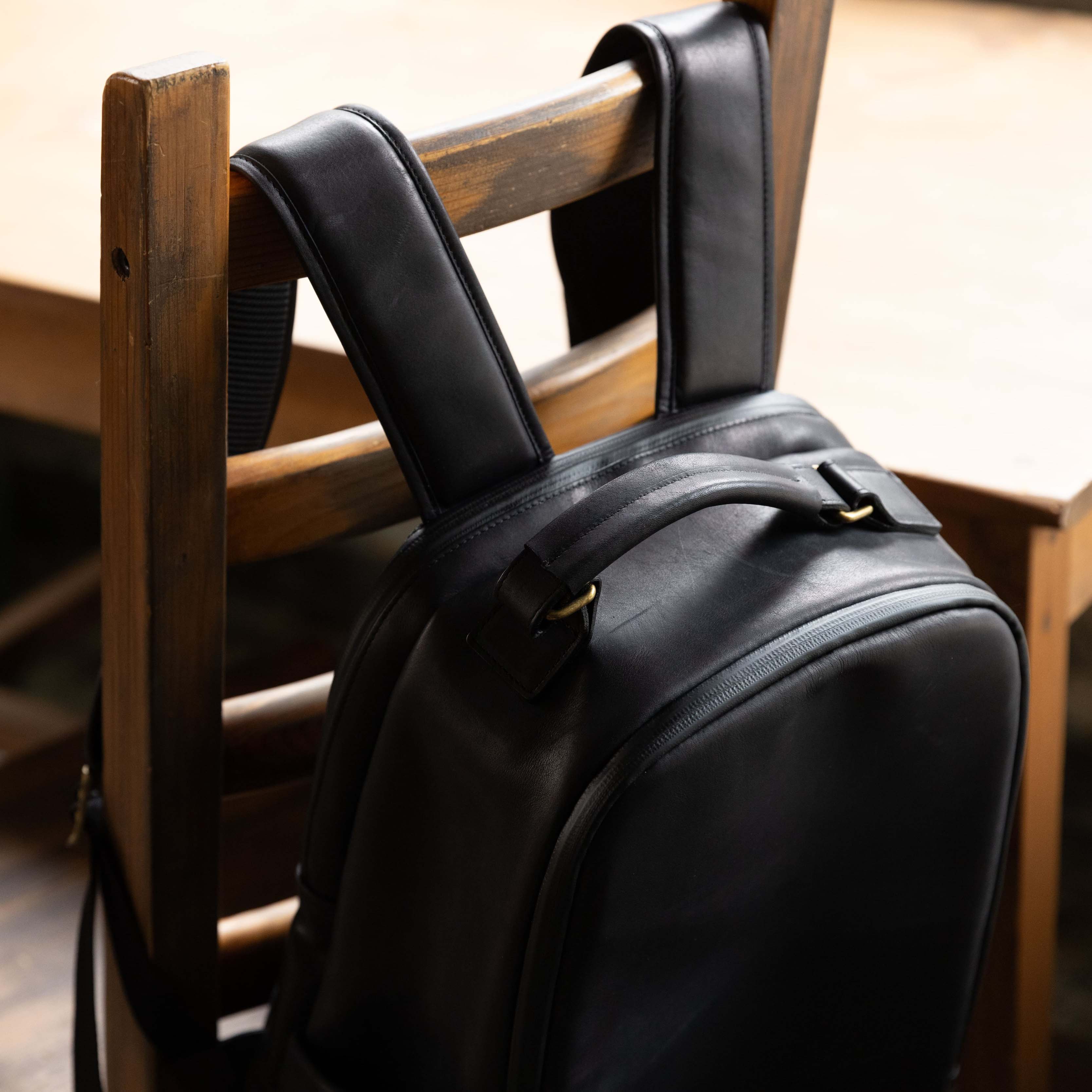 Luxe Waterproof Leather Backpack - For 30 & Up