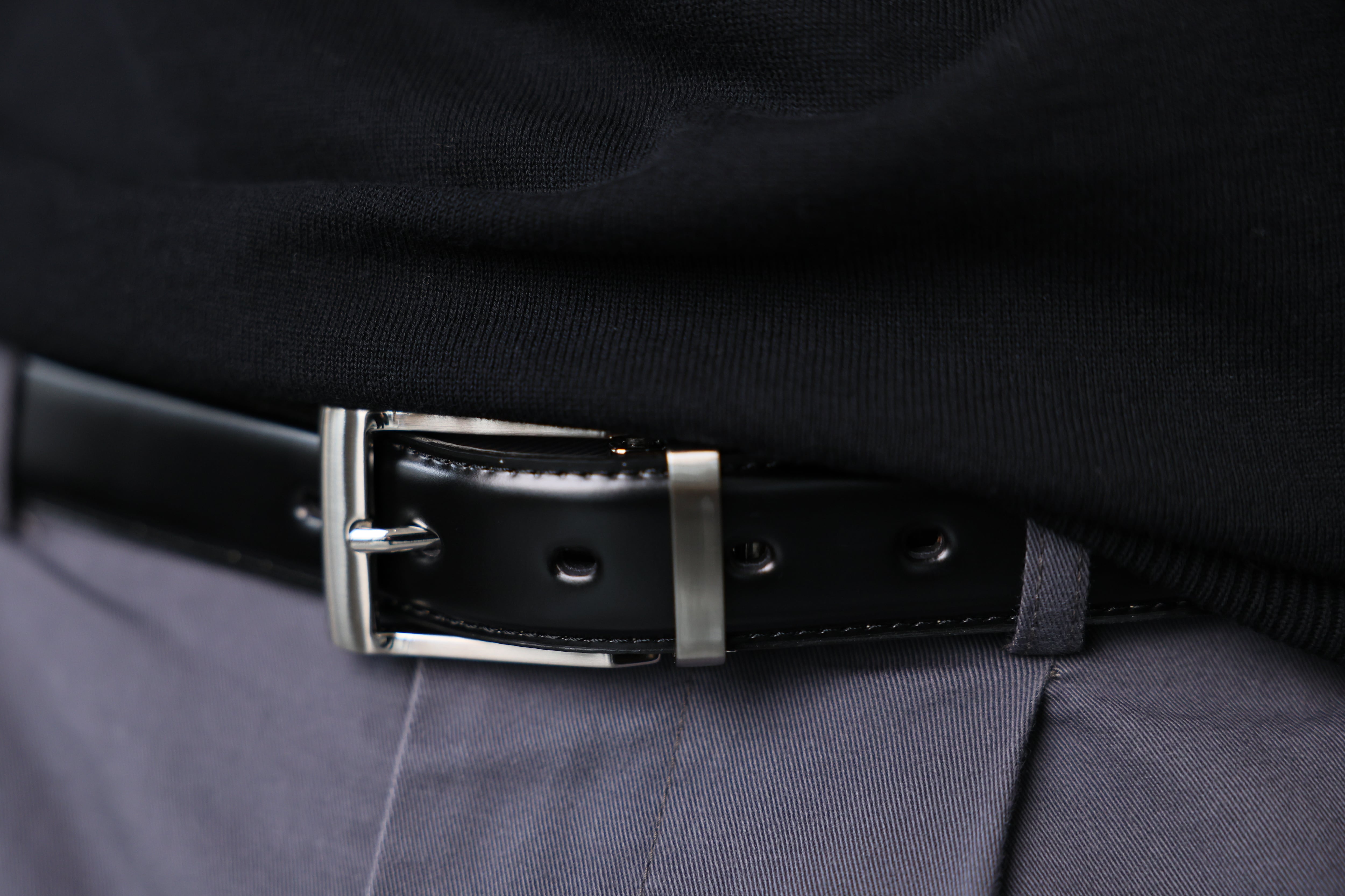 "Cordovan belt" has a beautiful luster and a sense of luxury.