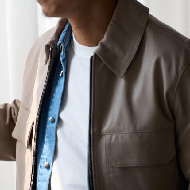 "Spanish Merino Sheep JKT" That Looks Great Worn Solo or Layered