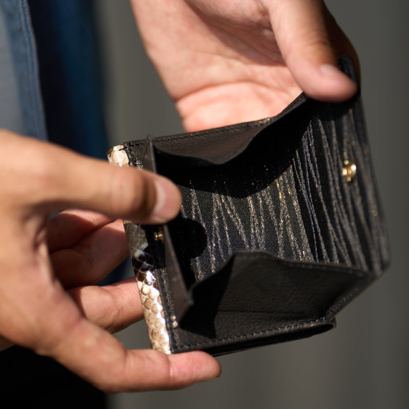 Special Edition Trifold Wallet: Python Leather