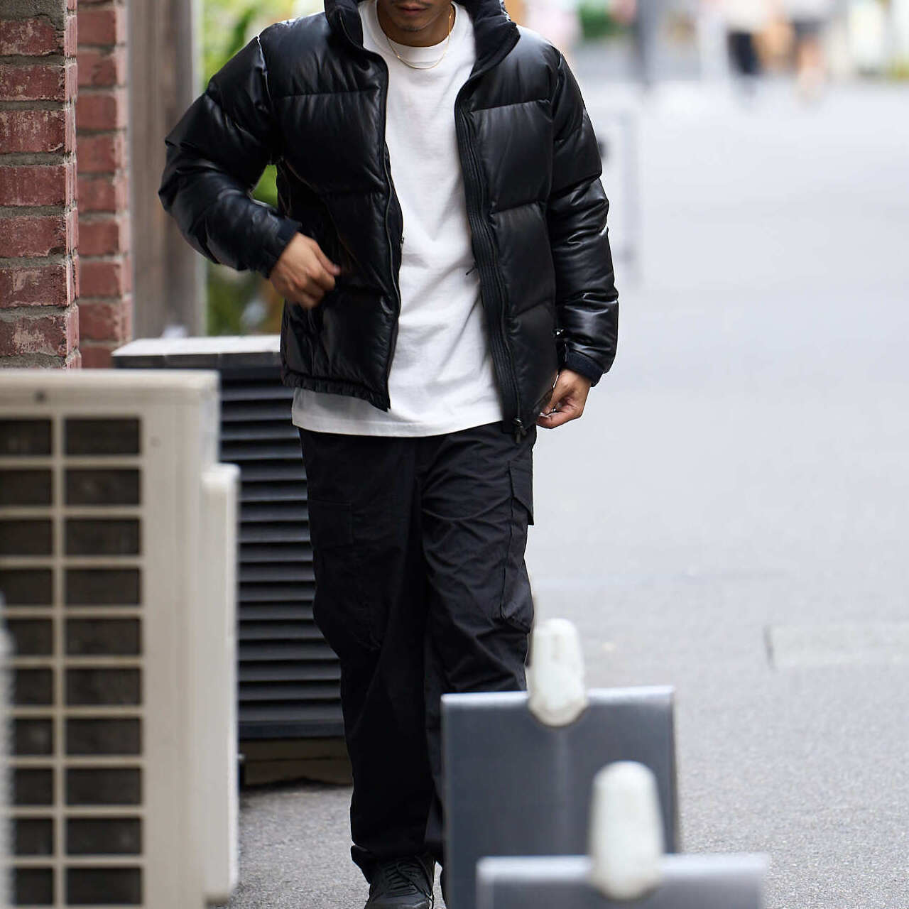 Luxury "Leather Down Jacket" Featuring European Leather and Down