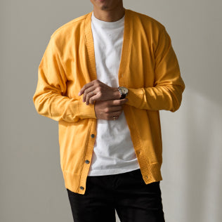 Effortlessly Elegant: Cashmere-Cotton Signature Cardigan