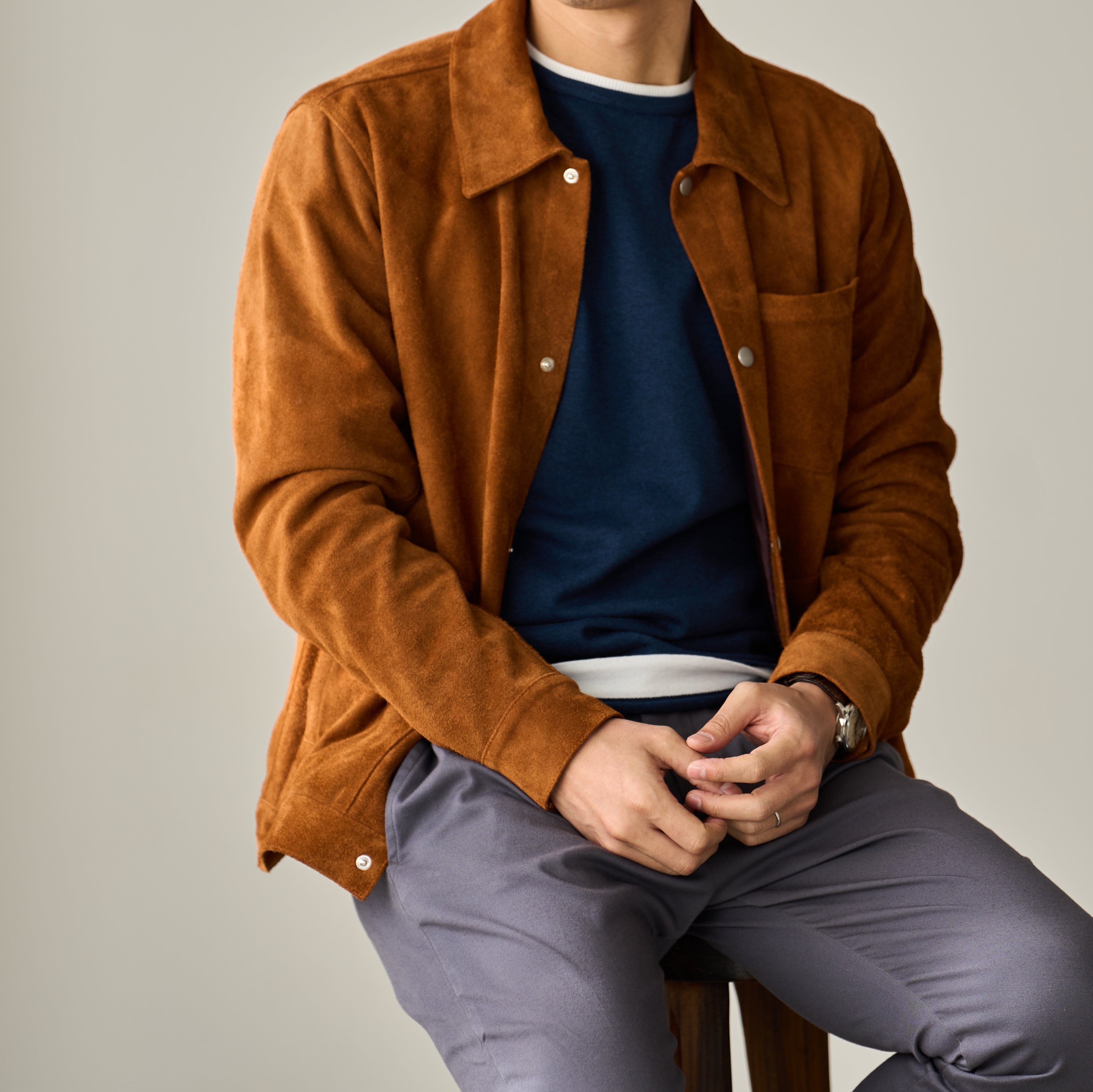 High-Quality "Suede" Jacket for Men Aged 30 and Over