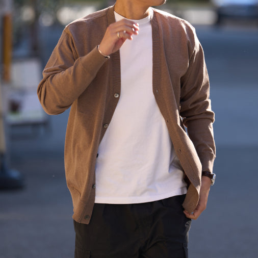 Effortlessly Elegant: Cashmere-Cotton Signature Cardigan