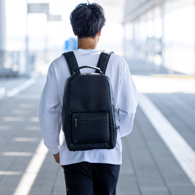 Luxe Waterproof Leather Backpack - For 30 & Up