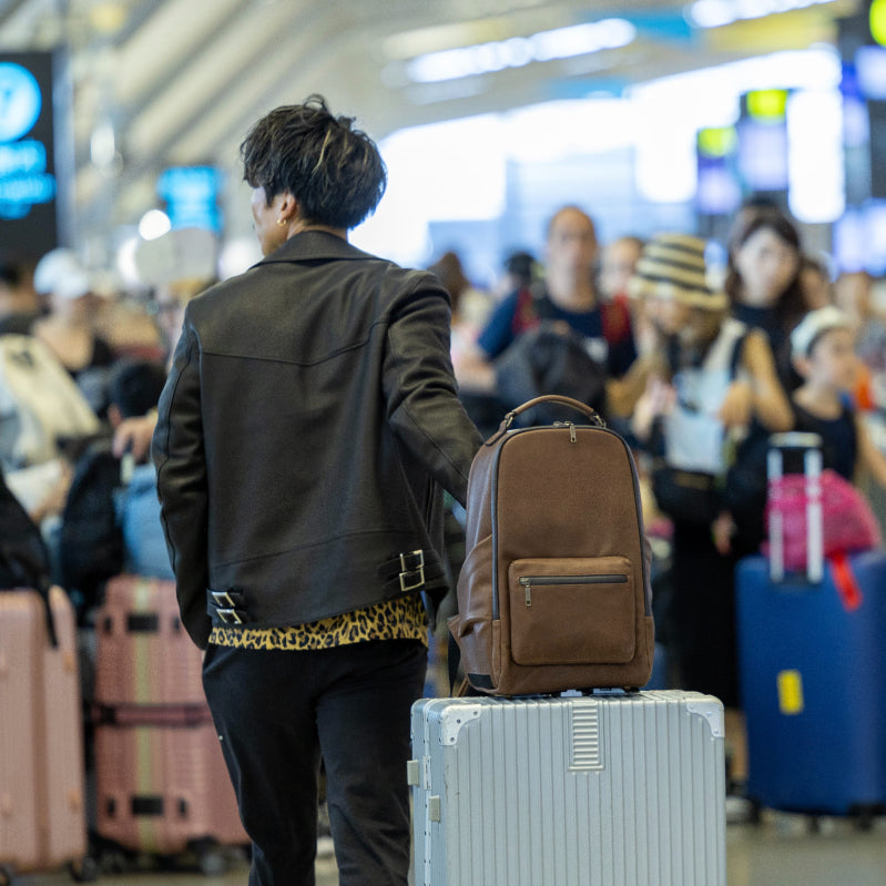 Luxe Waterproof Leather Backpack - For 30 & Up