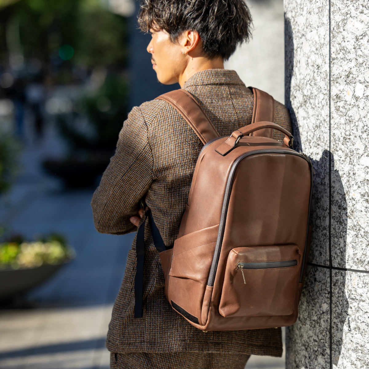 Luxe Waterproof Leather Backpack - For 30 & Up