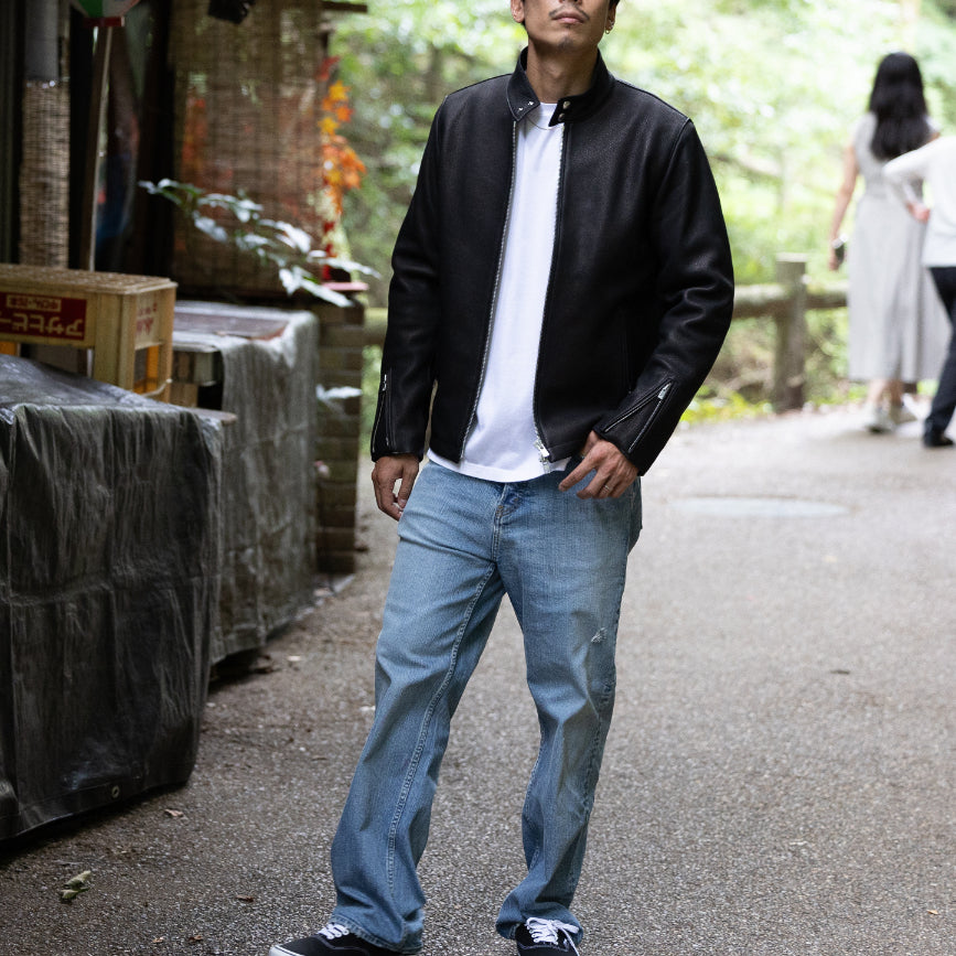 The Absolute Classic "Single Deerskin Leather Jacket," Made with the "Cashmere" of the Leather World