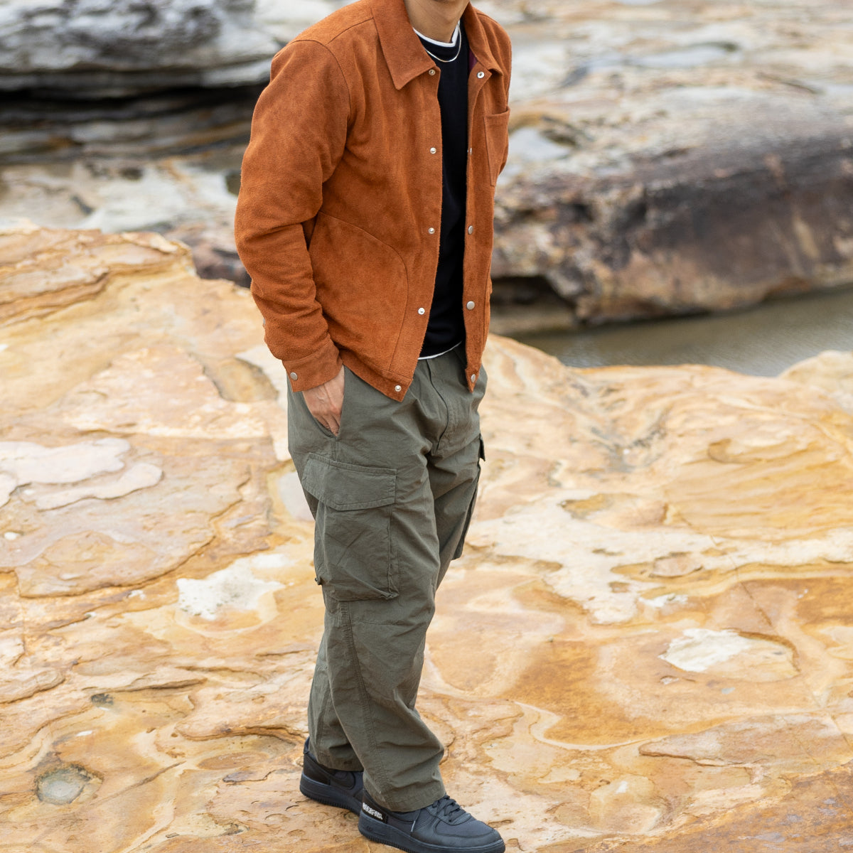 High-Quality "Suede" Jacket for Men Aged 30 and Over