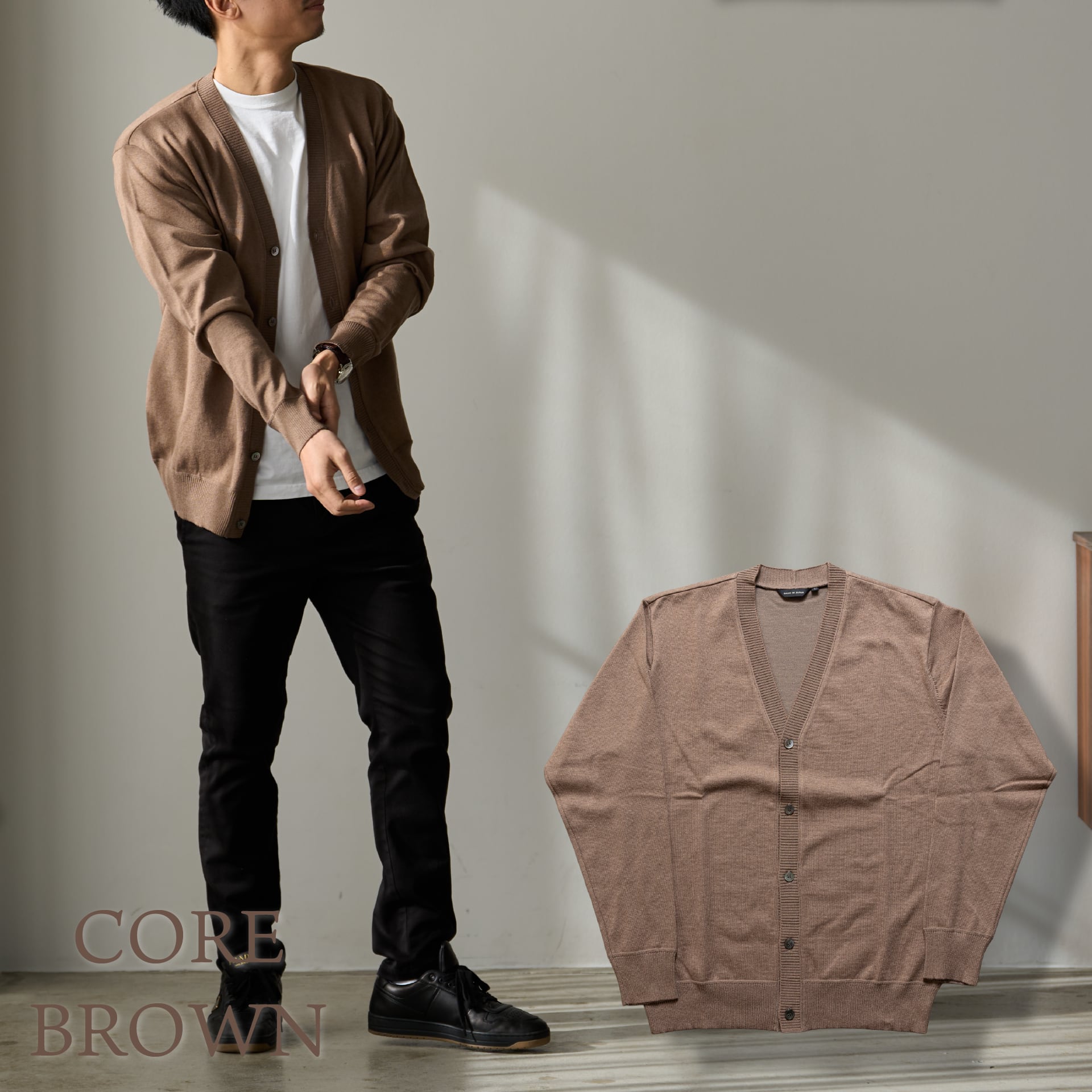 Effortlessly Elegant: Cashmere-Cotton Signature Cardigan