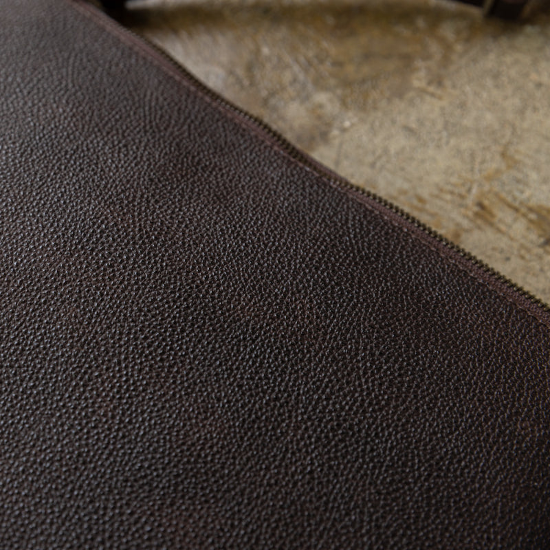 "Diamond of Leather" Black Zan Leather Shoulder Bag (Large)