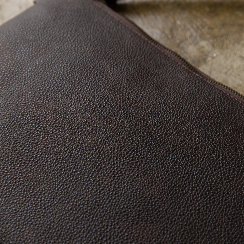 "Diamond of Leather" Black Zan Leather Shoulder Bag (Large)