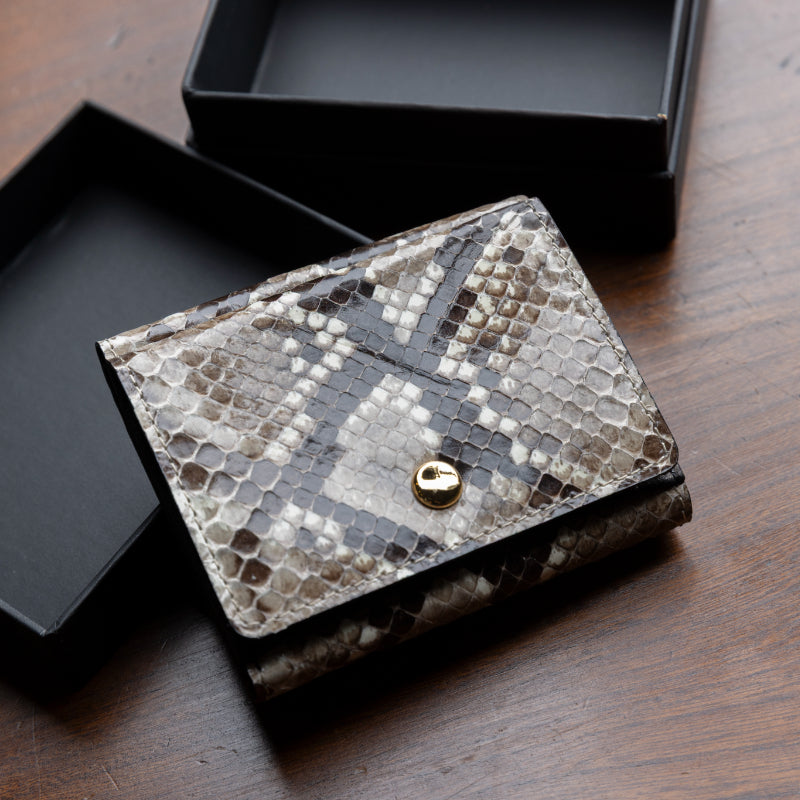 Special Edition Trifold Wallet: Python Leather