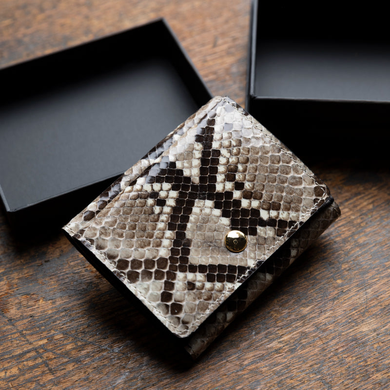 Special Edition Trifold Wallet: Python Leather