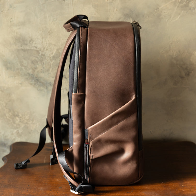 Luxe Waterproof Leather Backpack - For 30 & Up