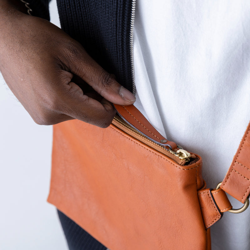 Handmade Japanese Full-Grain Leather  Crossbody / Body Bag- Trusted by Japanese Users: 99.4% Satisfaction Rate on Our Domestic Site