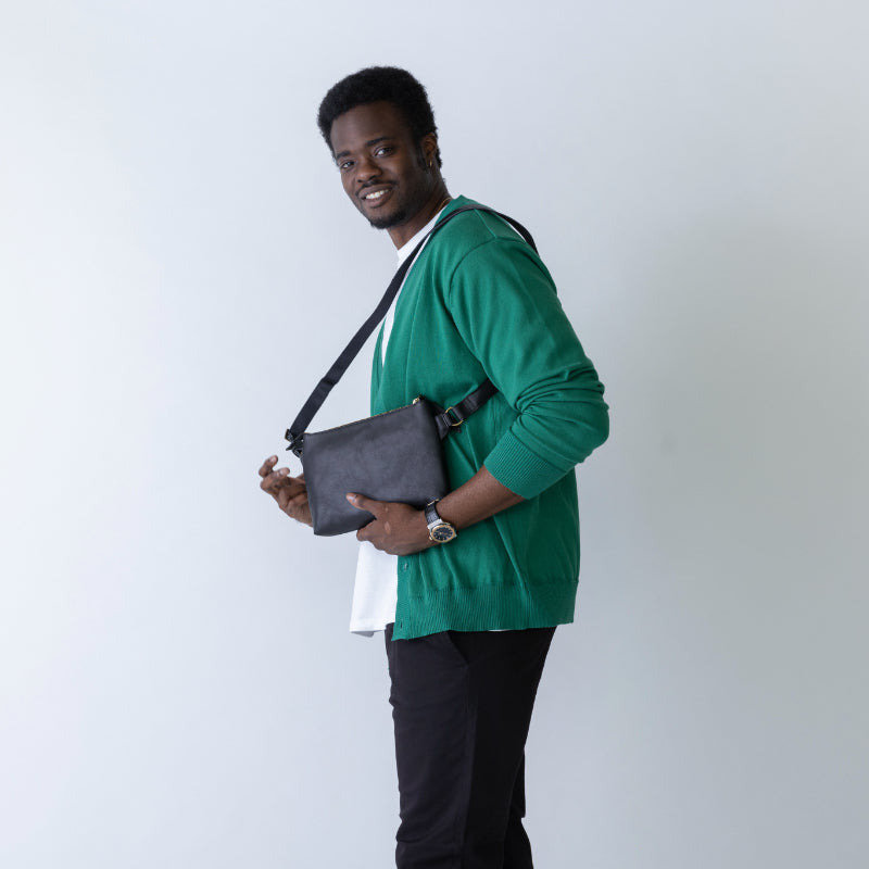 Handmade Japanese Full-Grain Leather  Crossbody / Body Bag- 99.4% Satisfaction Rate