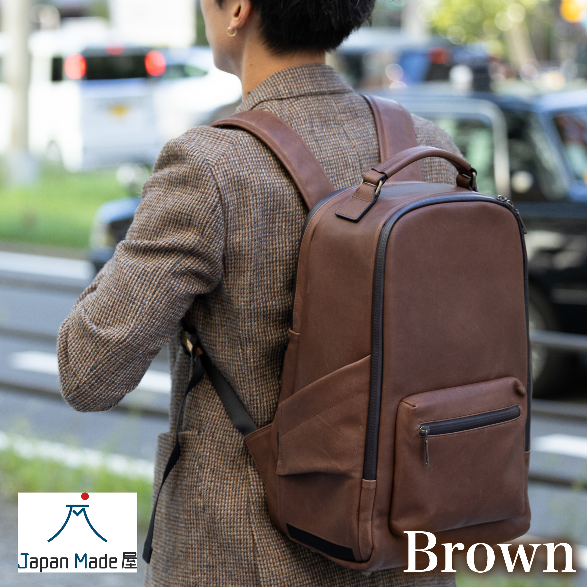 Luxe Waterproof Leather Backpack - For 30 & Up