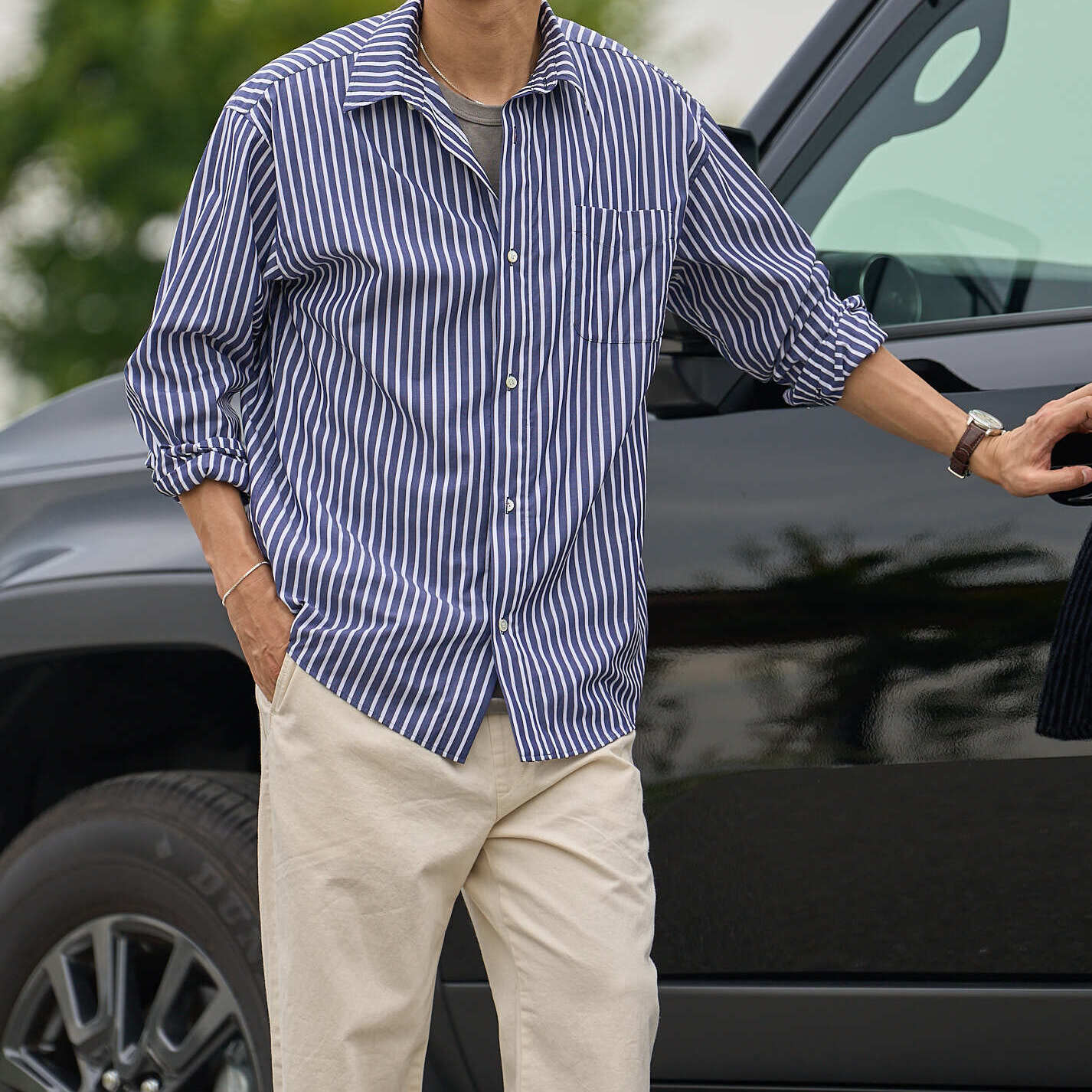 The Streamline Stripe Shirt: Sharp, Slimming Fit