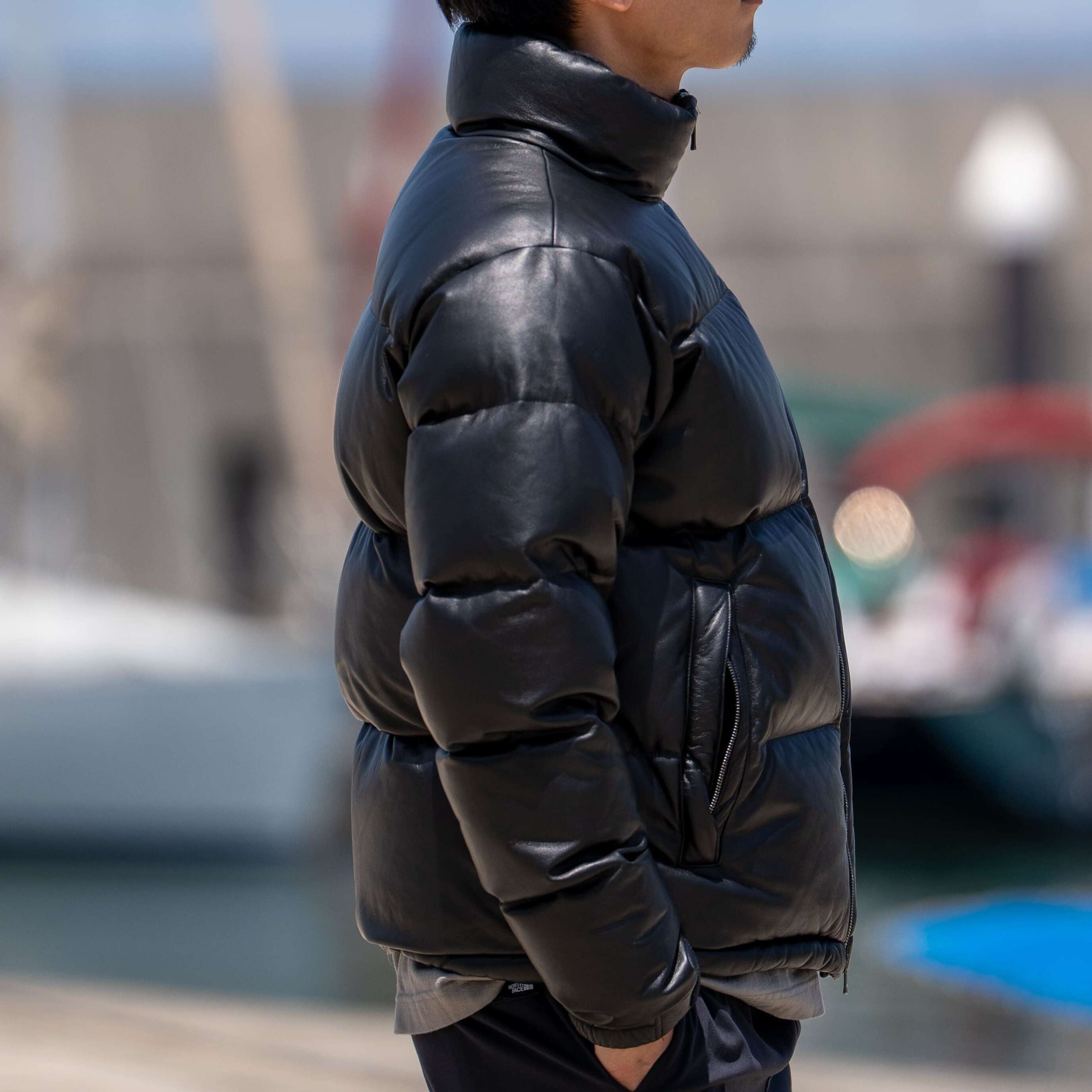Luxury "Leather Down Jacket" Featuring European Leather and Down