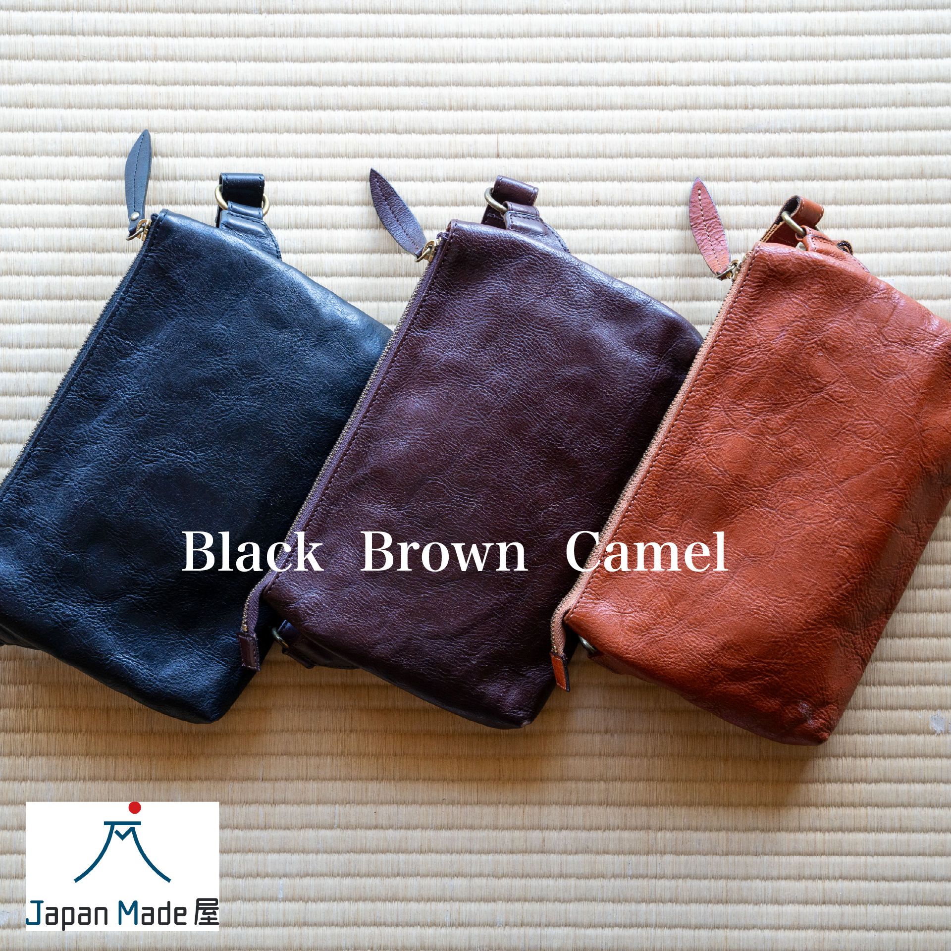 Handmade Japanese Full-Grain Leather  Crossbody / Body Bag- Trusted by Japanese Users: 99.4% Satisfaction Rate on Our Domestic Site