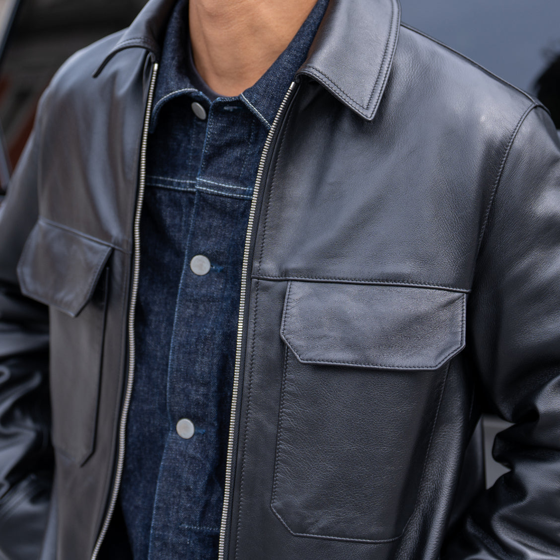 "Spanish Merino Sheep JKT" That Looks Great Worn Solo or Layered