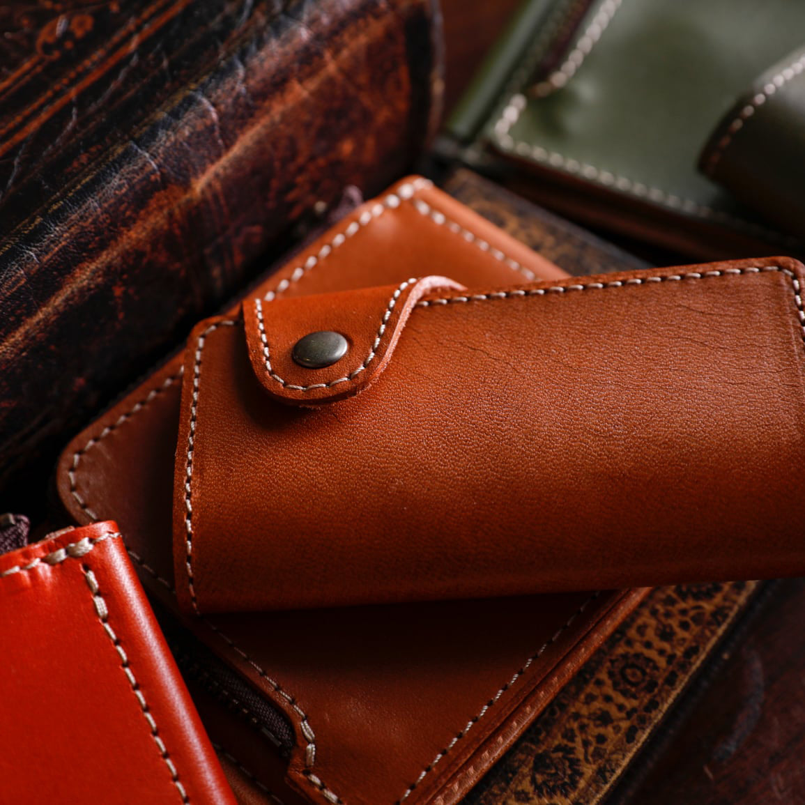 “Genuine leather key case” that fits comfortably in your hand (Tochigi Leather)