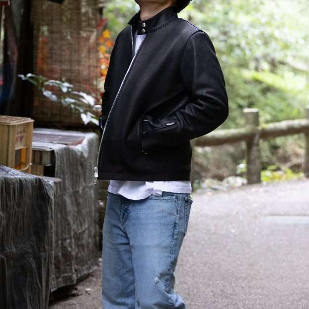 The Absolute Classic "Single Deerskin Leather Jacket," Made with the "Cashmere" of the Leather World