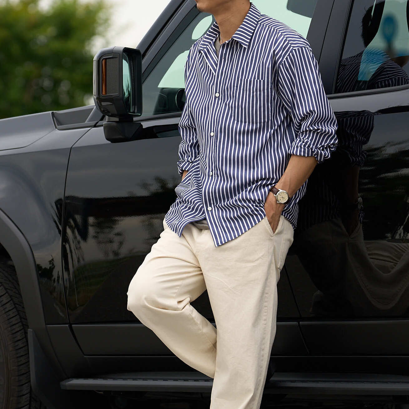 The Streamline Stripe Shirt: Sharp, Slimming Fit