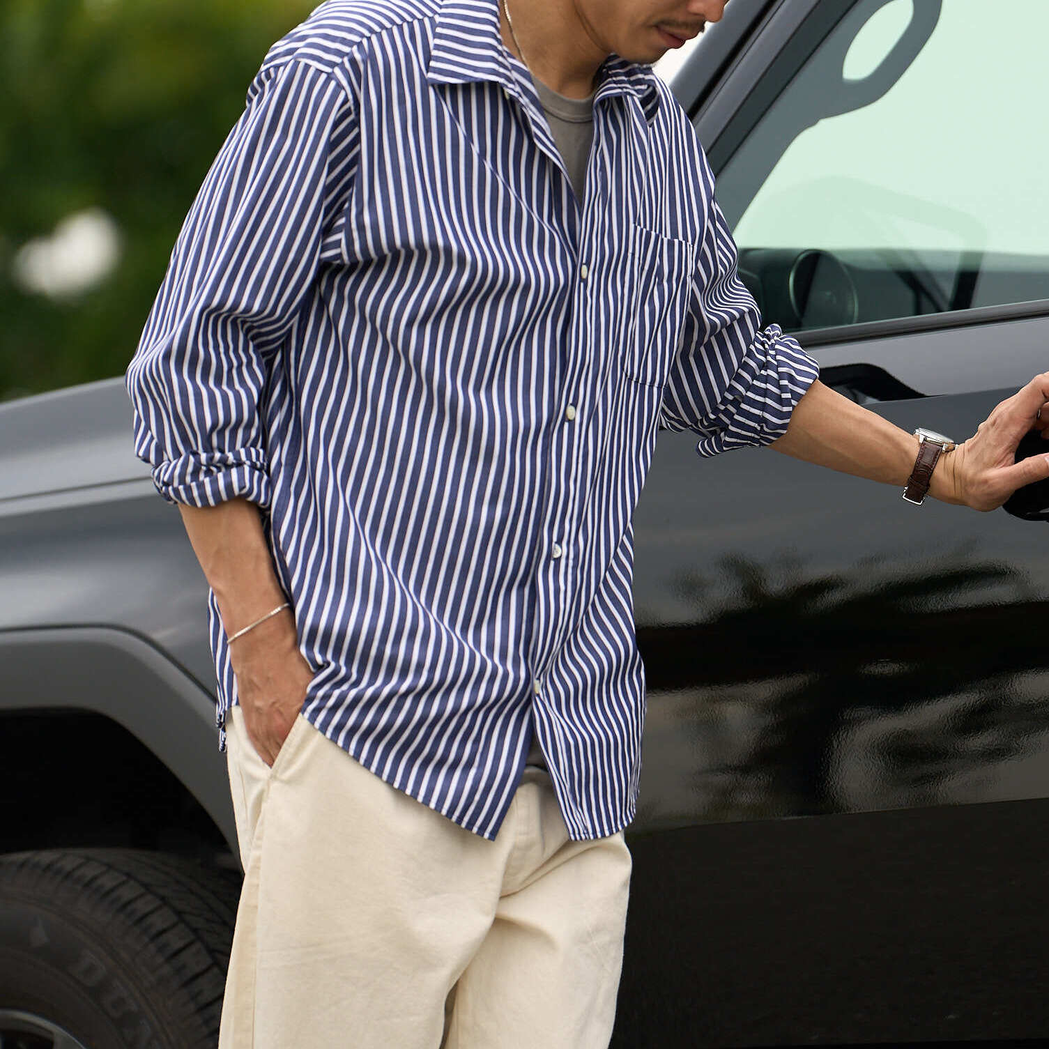 The Streamline Stripe Shirt: Sharp, Slimming Fit