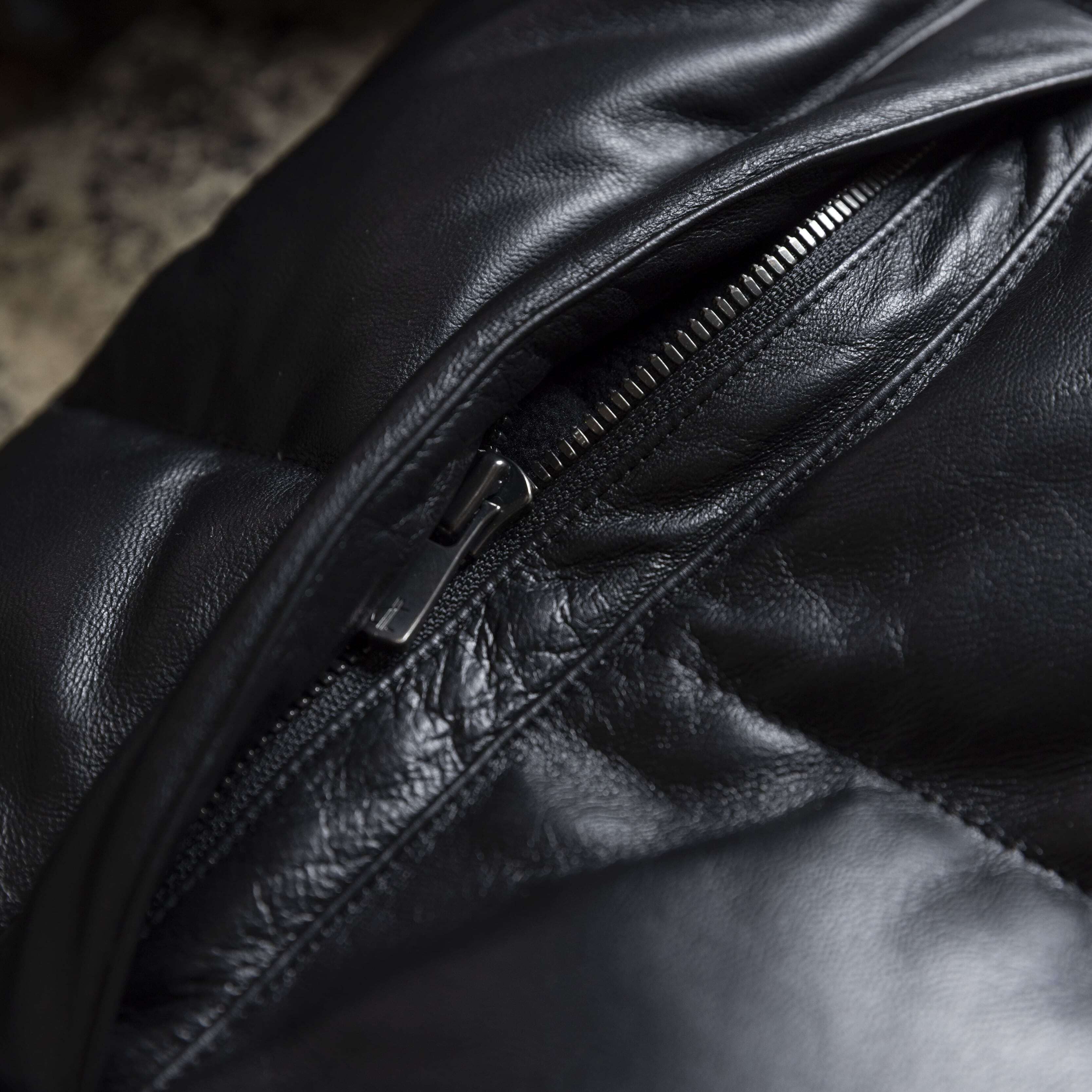 Luxury "Leather Down Jacket" Featuring European Leather and Down
