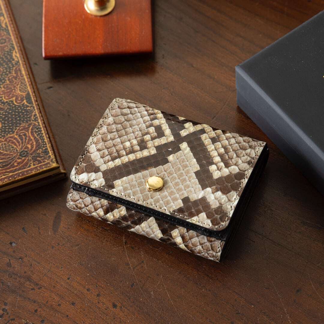 Special Edition Trifold Wallet: Python Leather