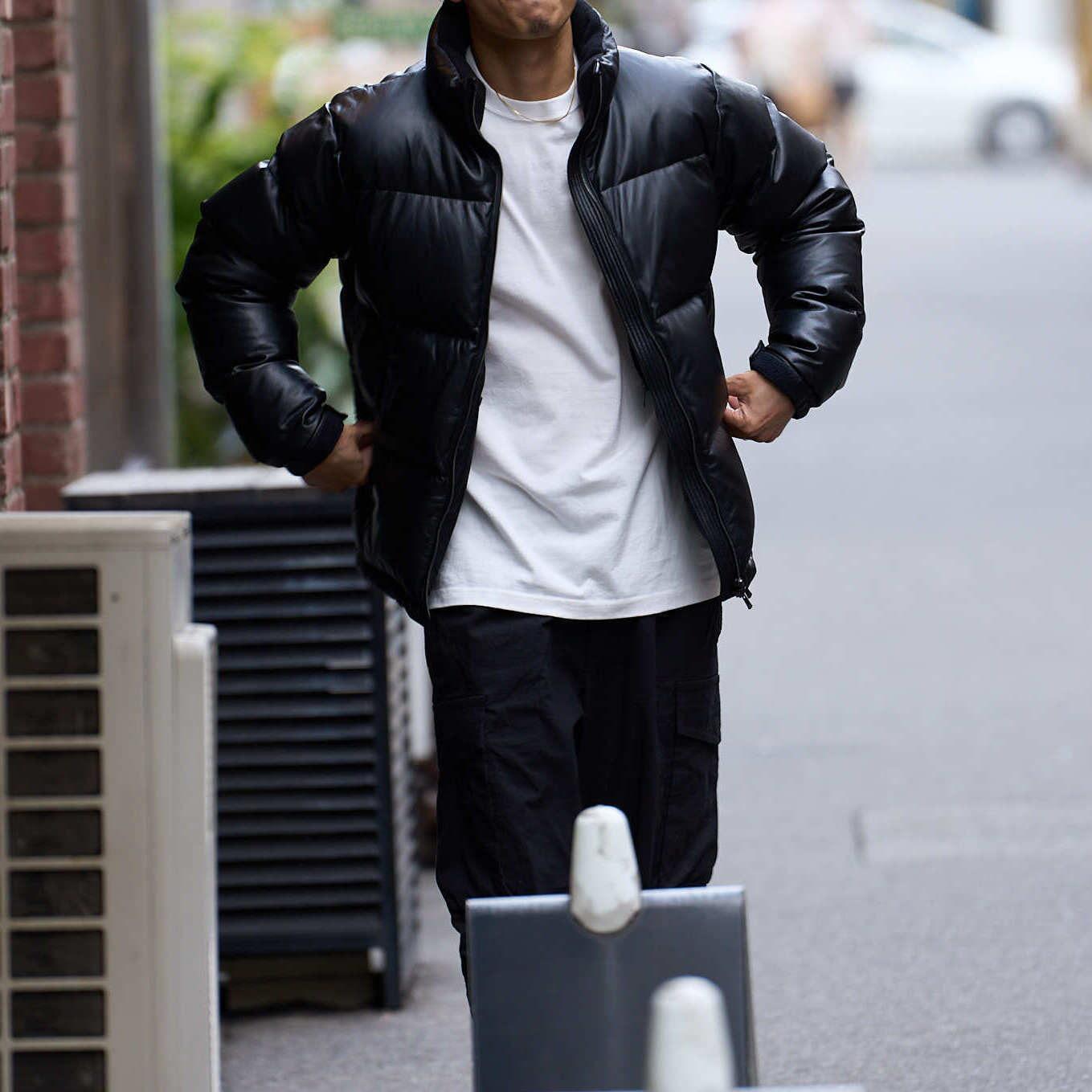 Luxury "Leather Down Jacket" Featuring European Leather and Down