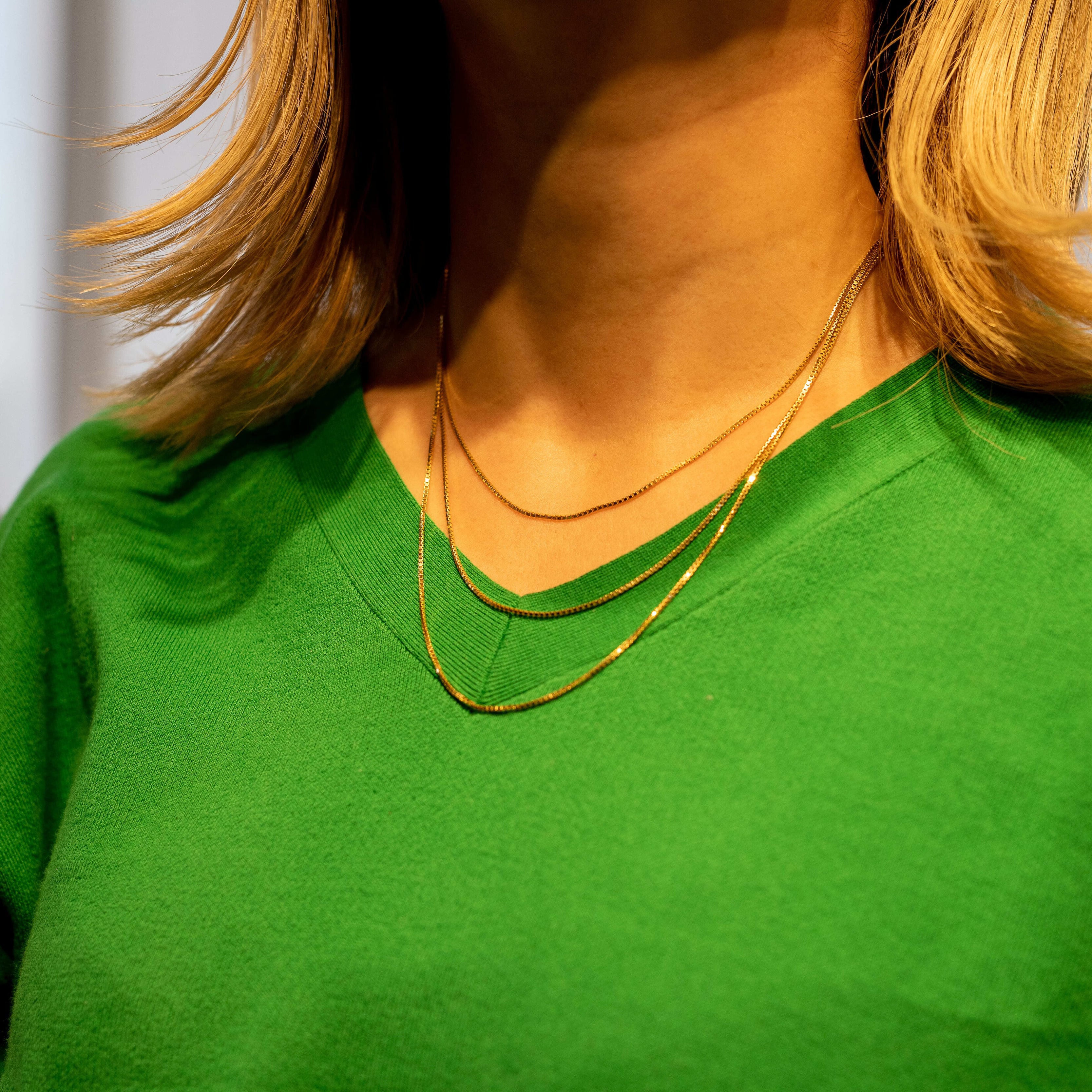 [Women] k18 "GOLD necklace" 40cm